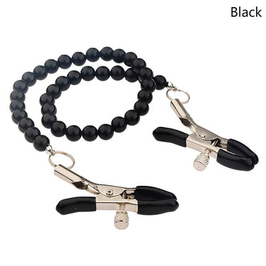 Nipple Clamps With Beaded Pearl Chain Nipple Clamps Scandals